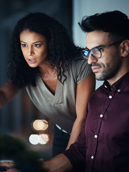 Man looking at phone