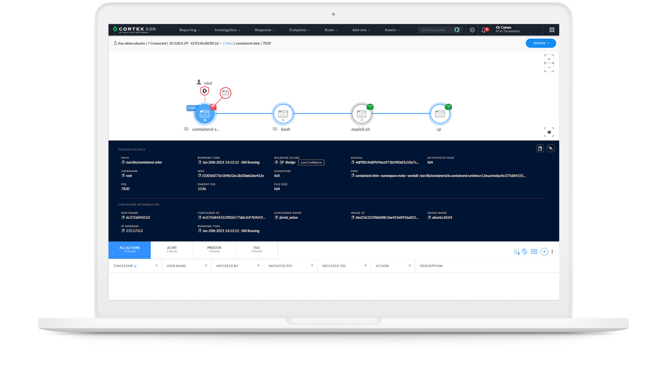 Protect containers with industry-validated XDR