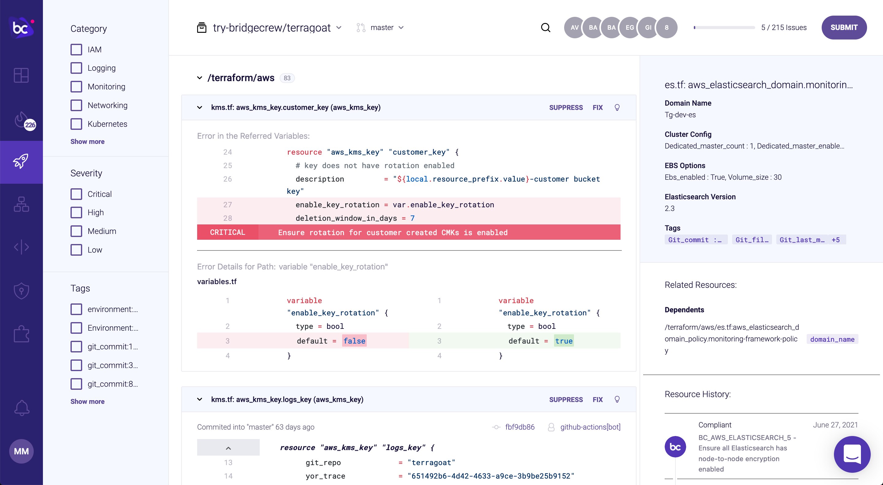 Infraestructura como escaneo de código