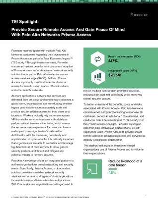 Prisma Access ofrece ROI